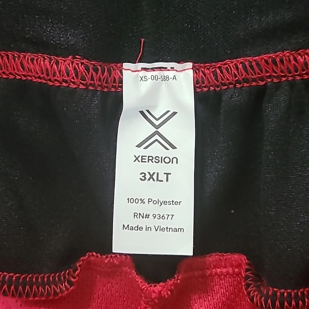 XERSION MENS BIG & TALL RED AND BLACK BASKETBALL SHORTS SIZE 3XLT - Picture 5 of 9